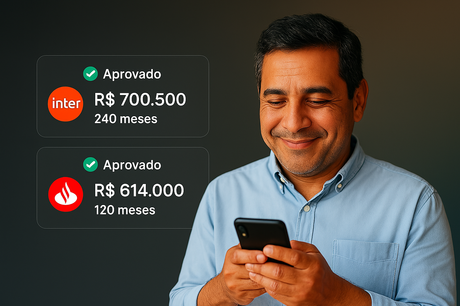 homem vendo emprestimos com garantia de imovel aprovados empréstimo com garantia de imóvel
